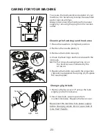 Предварительный просмотр 23 страницы Siruba HSM-2517 Instructions Manual