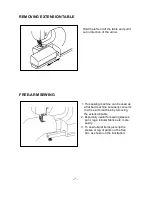 Предварительный просмотр 8 страницы Siruba HSM-2722 Instruction