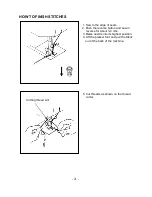 Предварительный просмотр 22 страницы Siruba HSM-2722 Instruction