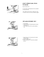 Предварительный просмотр 8 страницы Siruba HSP-68100 Instructions Manual