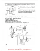 Предварительный просмотр 10 страницы Siruba L381 Instruction Book / Parts List