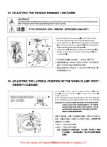 Предварительный просмотр 23 страницы Siruba PK522 Instructions And Parts List