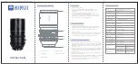 Preview for 2 page of SIRUI 135mm T2.9 1.8x Full-Frame Anamorphic Lens Instructions Manual