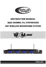 Sirus WXM-800 Instruction Manual preview