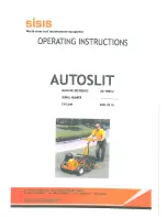 Sisis Autoslit AS 1000/2 Operating Informations preview