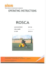 Sisis Rosca SBS/15002 Operating Instructions Manual предпросмотр