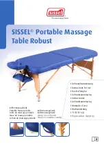 Preview for 1 page of Sissel Portable Massage Table Robust Instructions For Use Manual