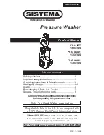 Preview for 1 page of SISTEMA PRO JET 1685TSS Product Manual