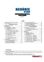 Preview for 1 page of Sistemes Electrònics Progrés s.a. AGRONIC 2500 Instruction Manual