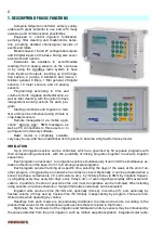 Preview for 2 page of Sistemes Electrònics Progrés s.a. AGRONIC 2500 Instruction Manual