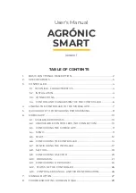 Preview for 1 page of Sistemes Electronics Progres Agronic Smart User Manual