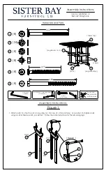 Preview for 1 page of Sister Bay Bristol MBRI-DT42 Assembly Instructions