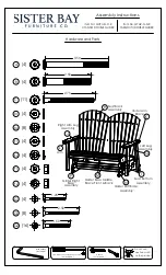 Sister Bay HYANNIS DOUBLE GLIDER Assembly Instructions preview