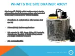 Preview for 2 page of SITE DRAINER SD 400V Instruction Manual