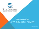 Preview for 1 page of SITE DRAINER SD 750T Instruction Manual