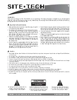 Site Technology TWC6ML User Manual preview