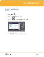 Preview for 14 page of Sitech GCS900 Field Reference Manuals