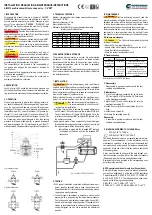 Предварительный просмотр 2 страницы SITECNA 04 Series Installation, Regulation And Maintenance Instructions