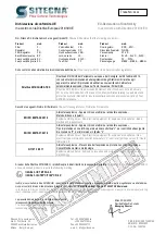 Предварительный просмотр 3 страницы SITECNA 04 Series Installation, Regulation And Maintenance Instructions