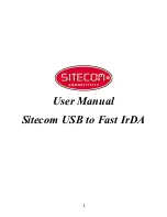 Предварительный просмотр 1 страницы Sitecom USB to Fast IrDA User Manual