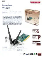 Sitecom WL-320 Datasheet preview