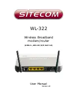 Sitecom WL-322 User Manual preview