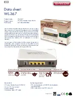 Sitecom WL-367 Datasheet preview