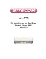 Sitecom WL-370 User Manual preview