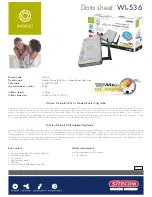 Предварительный просмотр 1 страницы Sitecom WL-536 Brochure & Specs