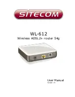 Preview for 1 page of Sitecom WL-612 User Manual