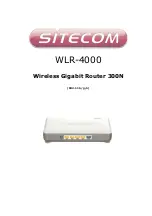 Preview for 1 page of Sitecom WLR-4000 Manual