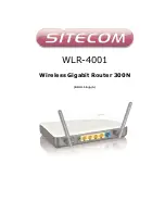 Preview for 1 page of Sitecom WLR-4001 User Manual