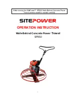 Sitepower SP950 Operation Instruction Manual preview