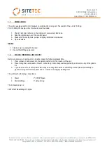 Preview for 3 page of SITETEC M405D Manual