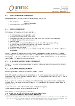 Preview for 5 page of SITETEC M405D Manual