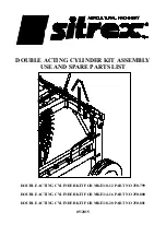 Preview for 1 page of sitrex 250.799 Instructions For Use And Parts List