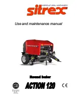 sitrex Action 120 Use And Maintenance Manual предпросмотр