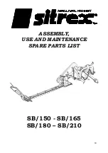 sitrex SB150 Assembly, Use And Maintenance preview