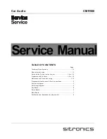 Preview for 1 page of SITRONICS CMR500 Service Manual