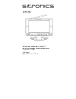 SITRONICS CTV-700 User Manual preview