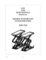 SIVIK STD-7330 Use And Maintenance Manual preview