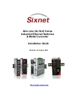 Sixnet Slim Line SL Series Installation Manual предпросмотр