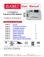 Предварительный просмотр 1 страницы Sixnet VT-MODEM-5 User Manual