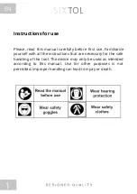 Preview for 2 page of SIXTOL SX FIVE SX1010 Instructions For Use Manual