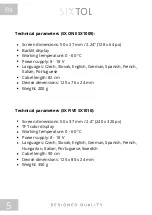 Preview for 6 page of SIXTOL SX FIVE SX1010 Instructions For Use Manual