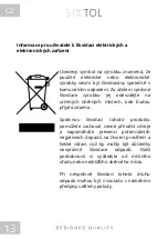 Preview for 14 page of SIXTOL SX FIVE SX1010 Instructions For Use Manual