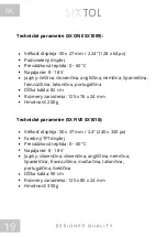 Preview for 20 page of SIXTOL SX FIVE SX1010 Instructions For Use Manual