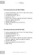 Preview for 34 page of SIXTOL SX FIVE SX1010 Instructions For Use Manual