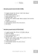 Preview for 42 page of SIXTOL SX FIVE SX1010 Instructions For Use Manual