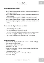 Preview for 48 page of SIXTOL SX FIVE SX1010 Instructions For Use Manual